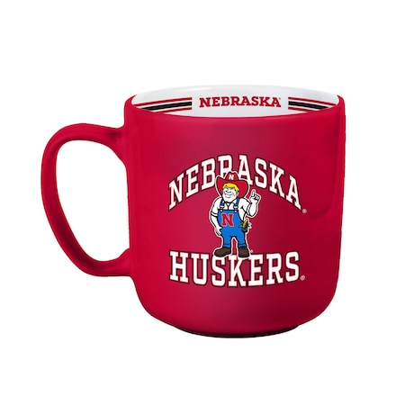 Logo Brands Nebraska 15oz Stripe Mug 182-C15SM